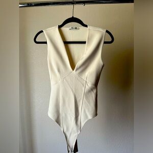 A&F plunge neck bodysuit